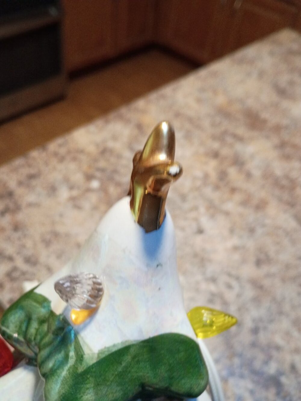 RESERVED   Christmas Tree Lamp — Multicolor Lights & Gold Star — Studio Mold - Picture 8 of 11